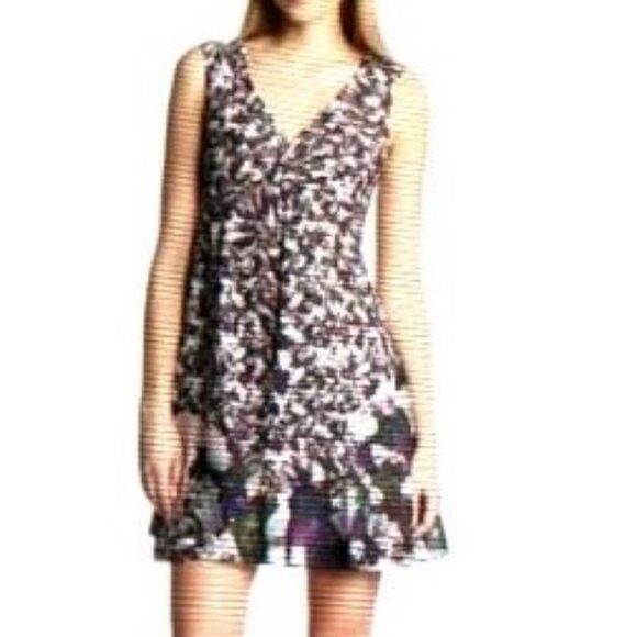 Nanette Lepore Dress Designer Cocktail V-neck Wrap Purple Pink Women’s Size 2 - Picture 1 of 16